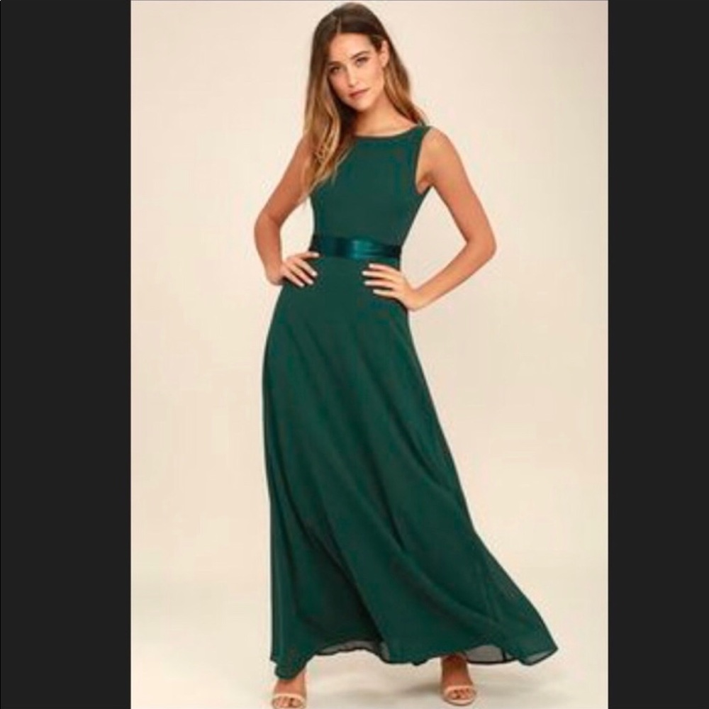 Dark green Lulu’s formal dress
